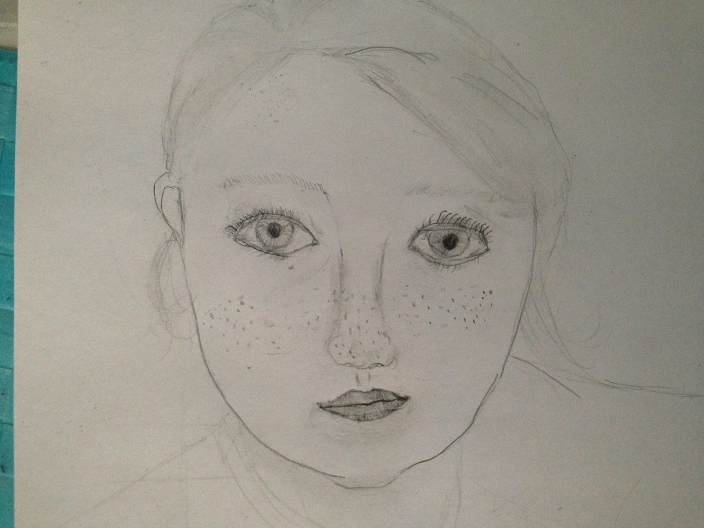 Pencil sketch by Natalie (8 years old)
