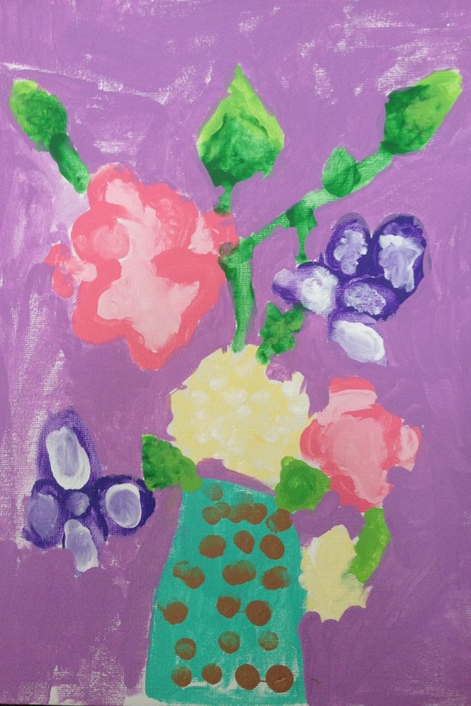 Acrylics on canvas (Isabel 6 years old)