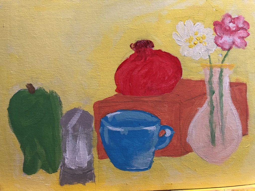 Acrylics on canvas (Aubrea 7 years old)